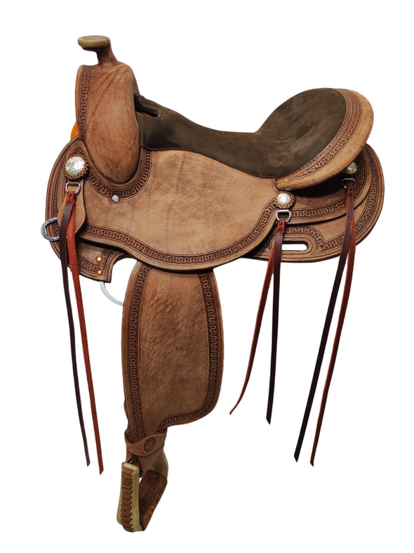 DP Saddlery FF1330 Flex Fit Vario Bartmann Special SC7291 Flex Fit DP Saddlery 16'' - Medium Fender 