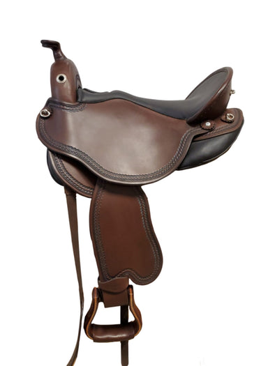 DP Saddlery Quantum Short & Light Western 8011(WD) Quantum DP Saddlery S3 - Western Dressage Seat - Short Fender 