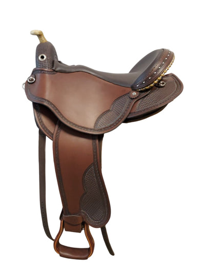 DP Saddlery Quantum Short & Light Western 8117(WD) Quantum DP Saddlery S3 - Western Dressage Seat - Large Fender 