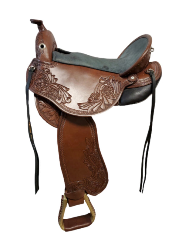 DP Saddlery Quantum Short & Light Western 8479(WD) Quantum DP Saddlery S2 - Western Dressage Seat - Medium Fender 