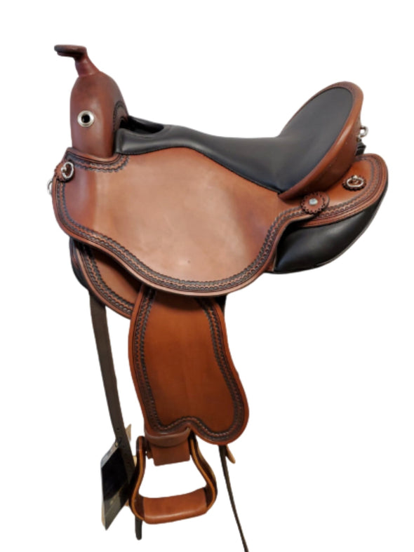 DP Saddlery Quantum Short & Light Western 8753(WD) Quantum DP Saddlery S2 - Western Dressage Seat - Short Fender 