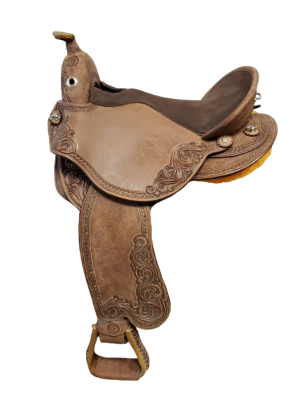 DP Saddlery Quantum Short & Light Western Pro 8547(WD) Quantum DP Saddlery S2 - Western Dressage Seat - Medium Fender 
