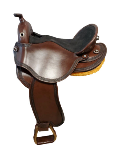 DP Saddlery Quantum Short & Light Western Pro SC7371(WD) Quantum DP Saddlery S2 - Western Dressage Seat - Medium Fender 