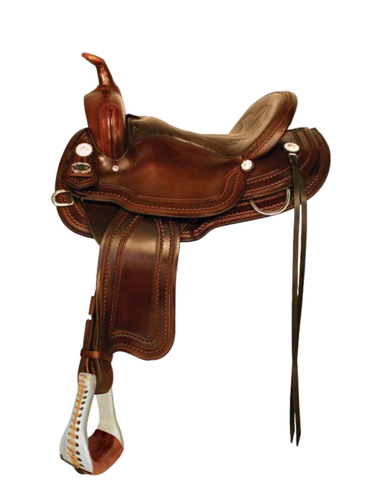 thumbnail image 2 of Equitare By Tough 1 18 Inch All Purpose English Saddle Package – Chestnut Leather – 7 Gullet – Complete Set 2 of 6