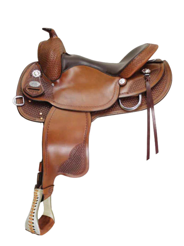 Crates Classic Reining Saddle Round Skirt - No. 2222 Trail Crates 