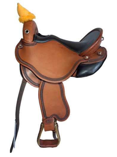 DP Saddlery Quantum Short & Light Western 7155(WD) Quantum DP Saddlery S2 - 58cm Short Fender 