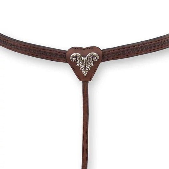 DP Saddlery Soft Feel Breast Collar Deluxe with Tooling